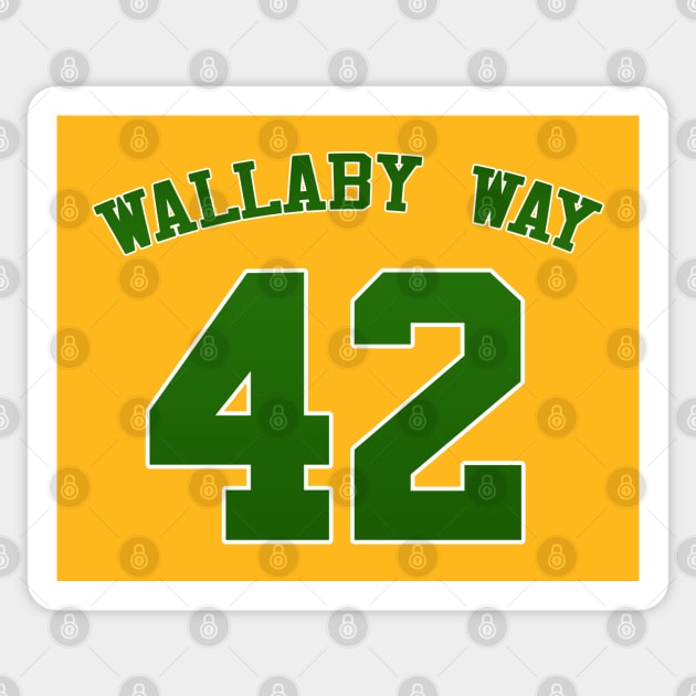 Wallaby Way 42 Sticker by guayguay